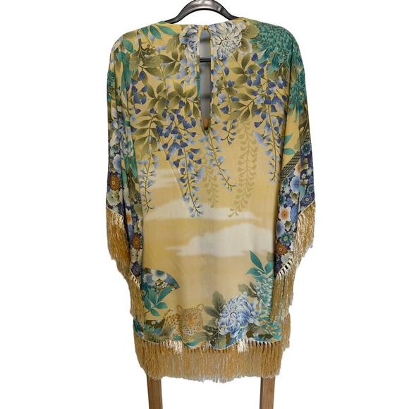 NWT Spell And The Gypsy Willow Tassel Dress Mini Floral Kimono Sleeve Size Med - Picture 12 of 16
